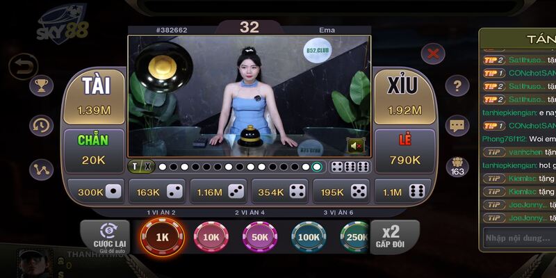 Hình ảnh về tài xỉu casino live