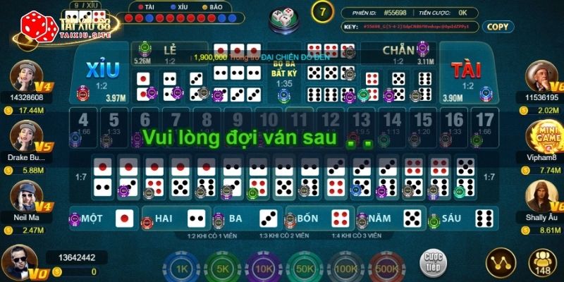 Hình ảnh Tài Xỉu 8US Sicbo