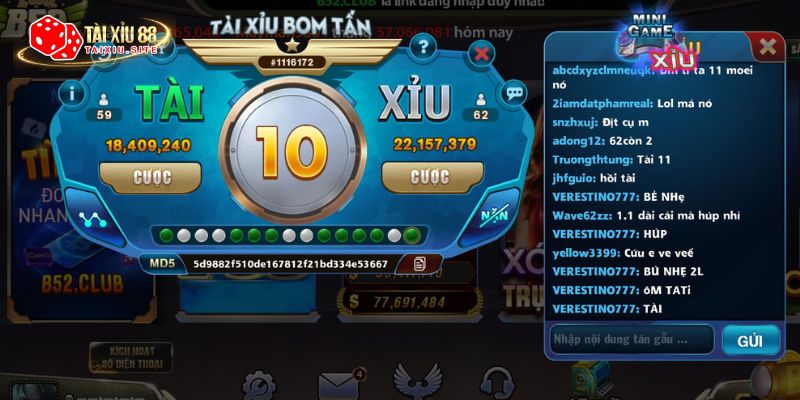 Hình ảnh game Tài Xỉu Bom Tấn