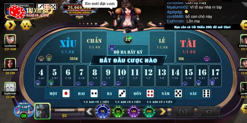 Hình ảnh game Sicbo Phượng Hoàng