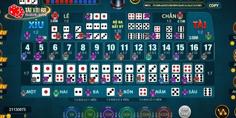 Hình ảnh TDTC Tài Xỉu Sicbo Sảnh Rồng