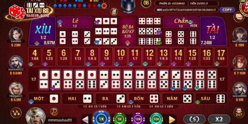 Hình ảnh Sicbo Sảnh Rồng