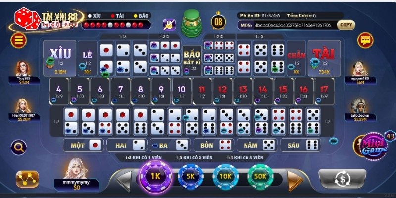 Hình ảnh Tài Xỉu RIKVIP Mega Win